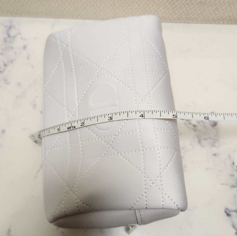 Dior Cosmetic Makeup Pouch Bag with White Zipper New No Tag - Picture 9 of 9